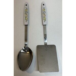 Vintage Ekco USA Stainless Steel Spatula Turner & Spoon Spice of Life